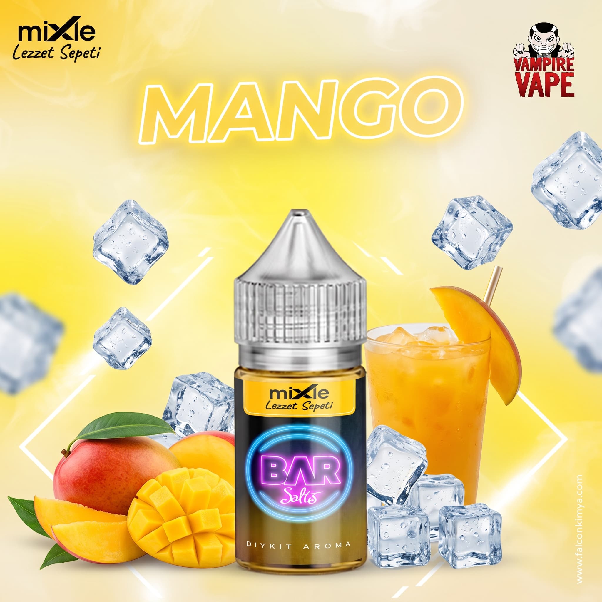 Mango Vampire Vape Bar Salts — 30 ML Diykit (7.5 ml aroma)