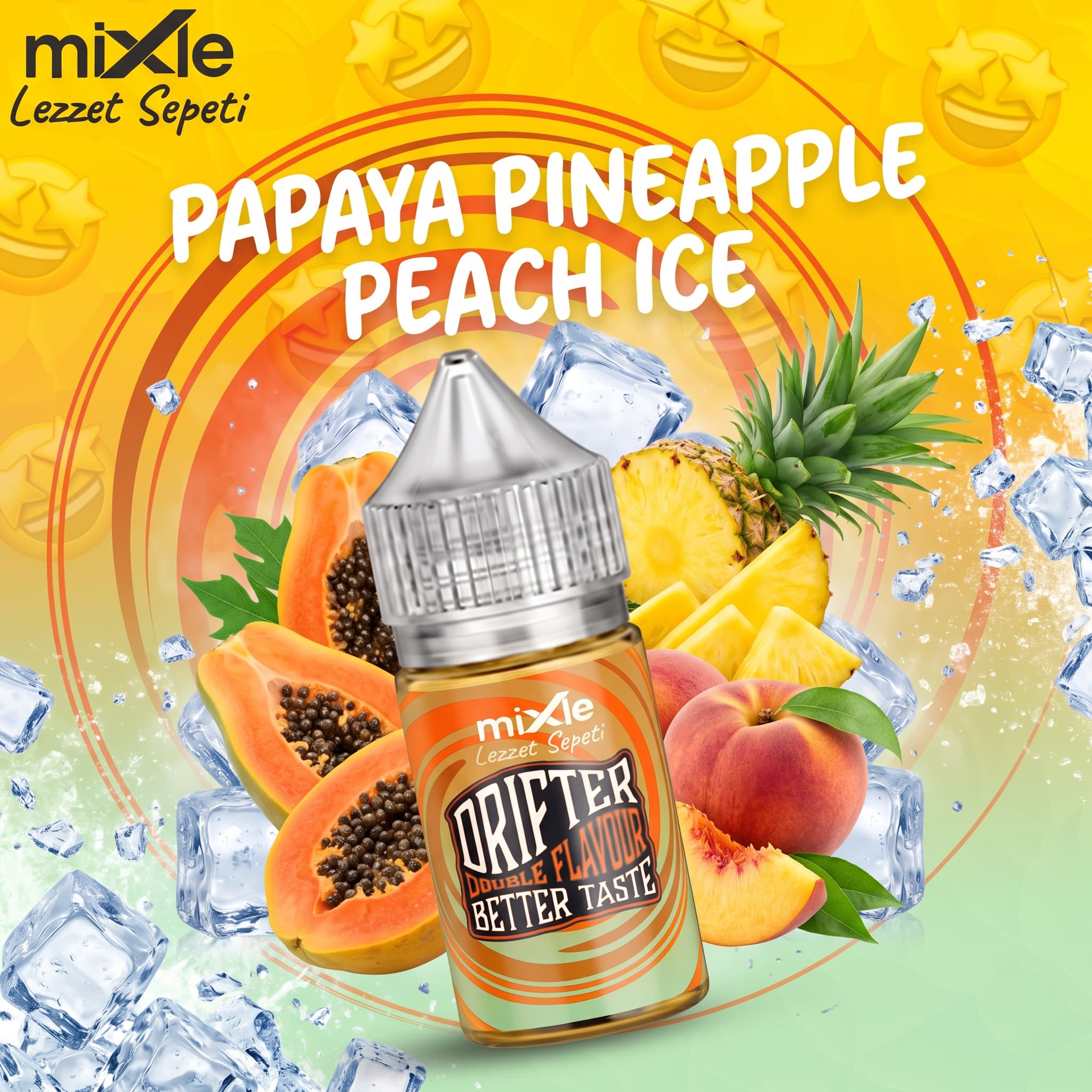 Papaya Pineapple Peach – Drifter Bar Aroma — 30 ml Diykit (9 ml aroma)