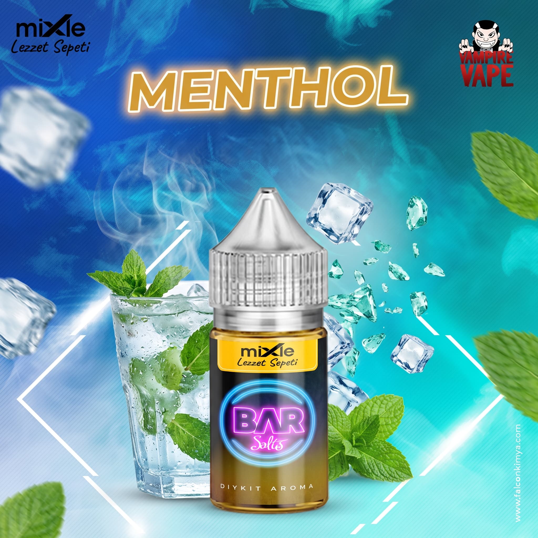 Menthol Vampire Vape Bar Salts — 30 ML Diykit (7.5 ml aroma)
