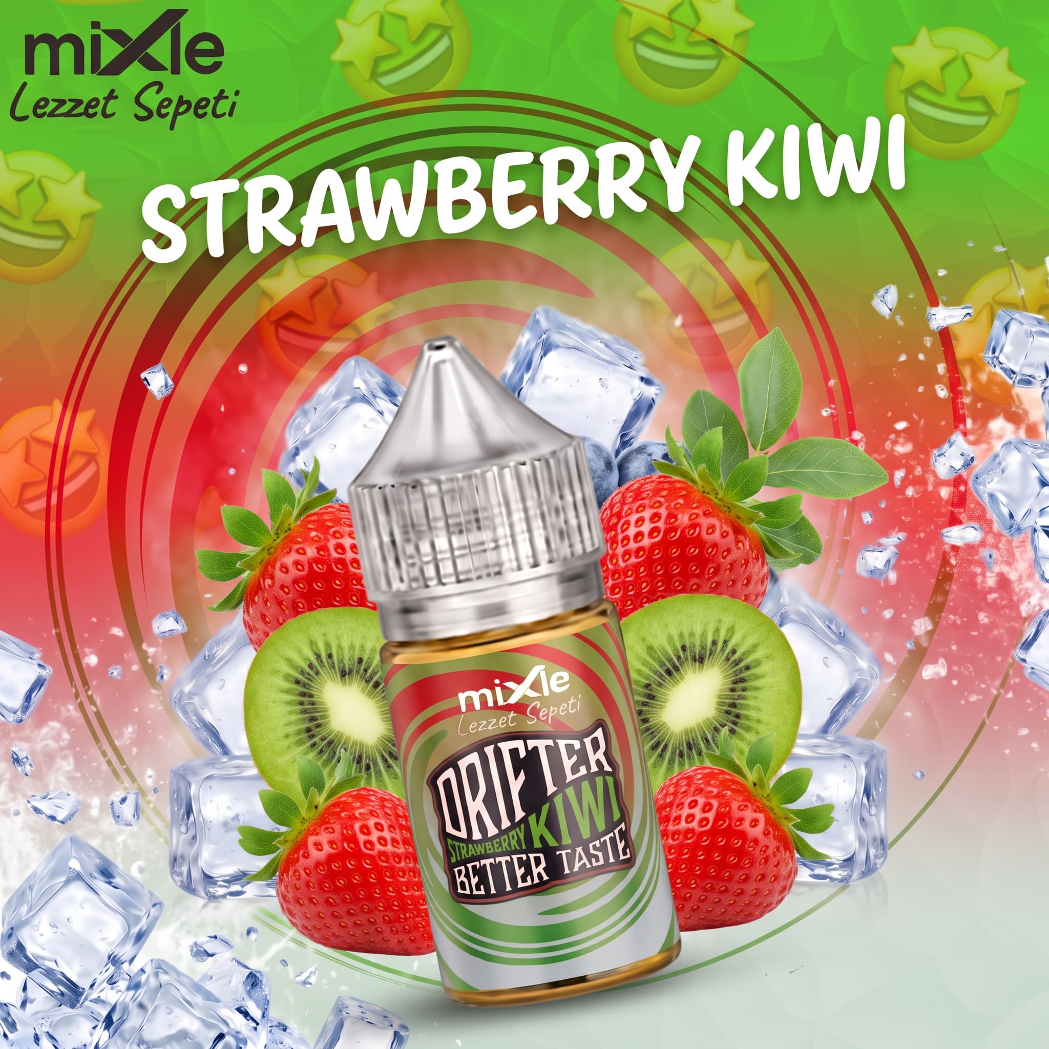Strawberry Kiwi – Drifter Bar Aroma — 30 ml Diykit (9 ml aroma)