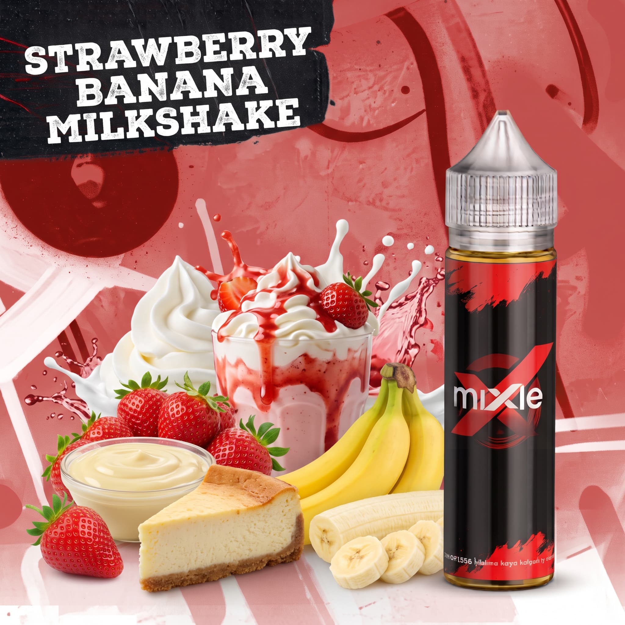 Strawberry Banana Milkshake Mix Aroma — 30 ml Diykit (6 ml aroma)
